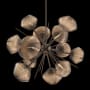 Hammerton Studio Mesa 12 Light 30" Wide LED Abstract Sputnik Chandelier - 3000K Flat Bronze / Mesa Bronze
