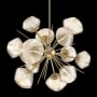 Hammerton Studio Mesa 12 Light 30" Wide LED Abstract Sputnik Chandelier - 3000K Gilded Brass / Mesa Amber