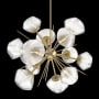 Hammerton Studio Mesa 12 Light 30" Wide LED Abstract Sputnik Chandelier - 3000K Gilded Brass / Mesa Clear