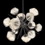 Hammerton Studio Mesa 12 Light 30" Wide LED Abstract Sputnik Chandelier - 3000K Graphite / Mesa Amber