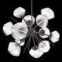 Hammerton Studio Mesa 12 Light 30" Wide LED Abstract Sputnik Chandelier - 3000K Graphite / Mesa Clear