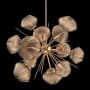 Hammerton Studio Mesa 12 Light 30" Wide LED Abstract Sputnik Chandelier - 3000K Novel Brass / Mesa Bronze
