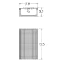 Hammerton Studio Downtown Mesh 2 Light 13" Tall ADA Compliant Wall Sconce - Candelabra (E12) with Frosted Glass Inner and Finished to Match Metal Outer Shade Matte Black