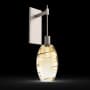 Hammerton Studio Ellisse 24" Tall Wall Sconce Beige Silver / Ellisse Amber