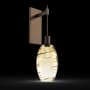 Hammerton Studio Ellisse 24" Tall Wall Sconce Flat Bronze / Ellisse Amber