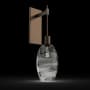 Hammerton Studio Ellisse 24" Tall Wall Sconce Flat Bronze / Ellisse Smoke