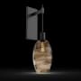 Hammerton Studio Ellisse 24" Tall Wall Sconce Matte Black / Ellisse Bronze