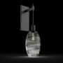 Hammerton Studio Ellisse 24" Tall Wall Sconce Matte Black / Ellisse Smoke