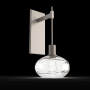Hammerton Studio Coppa 18" Tall Wall Sconce Beige Silver / Optic Clear