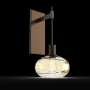 Hammerton Studio Coppa 18" Tall Wall Sconce Flat Bronze / Optic Amber