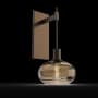 Hammerton Studio Coppa 18" Tall Wall Sconce Flat Bronze / Optic Bronze