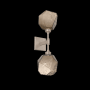 Hammerton Studio Gem 2 Light 22" Tall LED Wall Sconce - 3000K Beige Silver / Bronze