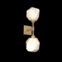 Hammerton Studio Gem 2 Light 22" Tall LED Wall Sconce - 3000K Gilded Brass / Amber
