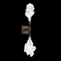 Hammerton Studio Blossom 2 Light 25" Tall LED Wall Sconce - 3000K Flat Bronze / Clear