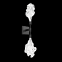 Hammerton Studio Blossom 2 Light 25" Tall LED Wall Sconce - 3000K Matte Black / Clear