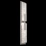 Hammerton Studio Glacier 2 Light 34" Tall LED Wall Sconce - 3000K Beige Silver / Clear