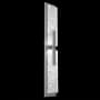 Hammerton Studio Glacier 2 Light 34" Tall LED Wall Sconce - 3000K Classic Silver / Clear