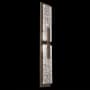 Hammerton Studio Glacier 2 Light 34" Tall LED Wall Sconce - 2700K Flat Bronze / Clear