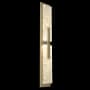 Hammerton Studio Glacier 2 Light 34" Tall LED Wall Sconce - 2700K Gilded Brass / Clear