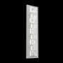 Hammerton Studio Tessera 28" Tall LED Wall Sconce - 3000K Beige Silver / Tetro Glass