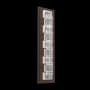 Hammerton Studio Tessera 28" Tall LED Wall Sconce - 3000K Flat Bronze / Tetro Glass