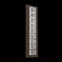 Hammerton Studio Tessera 28" Tall LED Wall Sconce - 3000K Flat Bronze / Pave Glass