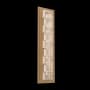 Hammerton Studio Tessera 28" Tall LED Wall Sconce - 3000K Novel Brass / Tetro Glass