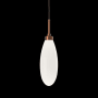Hammerton Studio Fiori 6" Wide LED Mini Pendant - 3000K Burnished Bronze / White