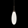 Hammerton Studio Fiori 6" Wide LED Mini Pendant - 3000K Flat Bronze / White