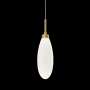 Hammerton Studio Fiori 6" Wide LED Mini Pendant - 3000K Gilded Brass / White
