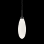 Hammerton Studio Fiori 6" Wide LED Mini Pendant - 3000K Matte Black / White