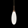Hammerton Studio Fiori 6" Wide LED Mini Pendant - 3000K Novel Brass / White