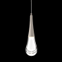 Hammerton Studio Raindrop 5" Wide LED Mini Pendant - 2700K Beige Silver / Clear