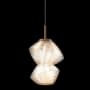 Hammerton Studio Mesa 9" Wide LED Abstract Mini Pendant - 2700K Burnished Bronze / Mesa Amber