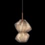 Hammerton Studio Mesa 9" Wide LED Abstract Mini Pendant - 2700K Burnished Bronze / Mesa Bronze