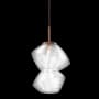 Hammerton Studio Mesa 9" Wide LED Abstract Mini Pendant - 2700K Burnished Bronze / Mesa Clear