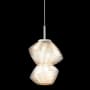 Hammerton Studio Mesa 9" Wide LED Abstract Mini Pendant - 2700K Beige Silver / Mesa Amber
