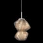 Hammerton Studio Mesa 9" Wide LED Abstract Mini Pendant - 2700K Beige Silver / Mesa Bronze