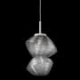 Hammerton Studio Mesa 9" Wide LED Abstract Mini Pendant - 2700K Beige Silver / Mesa Smoke