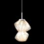 Hammerton Studio Mesa 9" Wide LED Abstract Mini Pendant - 2700K Classic Silver / Mesa Amber