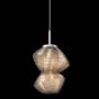 Hammerton Studio Mesa 9" Wide LED Abstract Mini Pendant - 2700K Classic Silver / Mesa Bronze