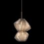 Hammerton Studio Mesa 9" Wide LED Abstract Mini Pendant - 2700K Flat Bronze / Mesa Bronze