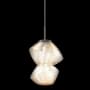 Hammerton Studio Mesa 9" Wide LED Abstract Mini Pendant - 2700K Graphite / Mesa Amber