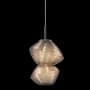Hammerton Studio Mesa 9" Wide LED Abstract Mini Pendant - 2700K Graphite / Mesa Bronze