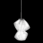 Hammerton Studio Mesa 9" Wide LED Abstract Mini Pendant - 2700K Graphite / Mesa Clear