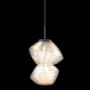 Hammerton Studio Mesa 9" Wide LED Abstract Mini Pendant - 2700K Matte Black / Mesa Amber