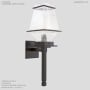 Hammerton Studio Landmark Single Light 24" Tall Outdoor Wall Sconce - Medium (E26) with Clear Glass Shade Statuary Bronze