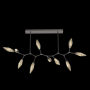 Hammerton Studio Rock Crystal 10 Light 68" Wide LED Abstract Chandelier - 2700K Graphite / Bronze