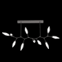 Hammerton Studio Rock Crystal 10 Light 68" Wide LED Abstract Chandelier - 2700K Graphite / Clear