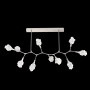 Hammerton Studio Blossom 10 Light 64" Wide LED Abstract Chandelier - 2700K Beige Silver / Clear